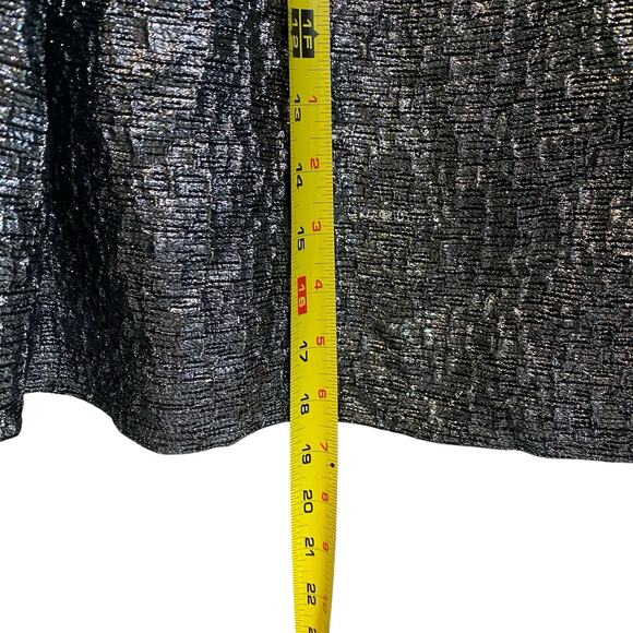 KATE SPADE NEW YORK METALLIC TWIRL REVERSE PLEAT COCKTAIL PARTY SKIRT SZ 0 $348 - Picture 8 of 11